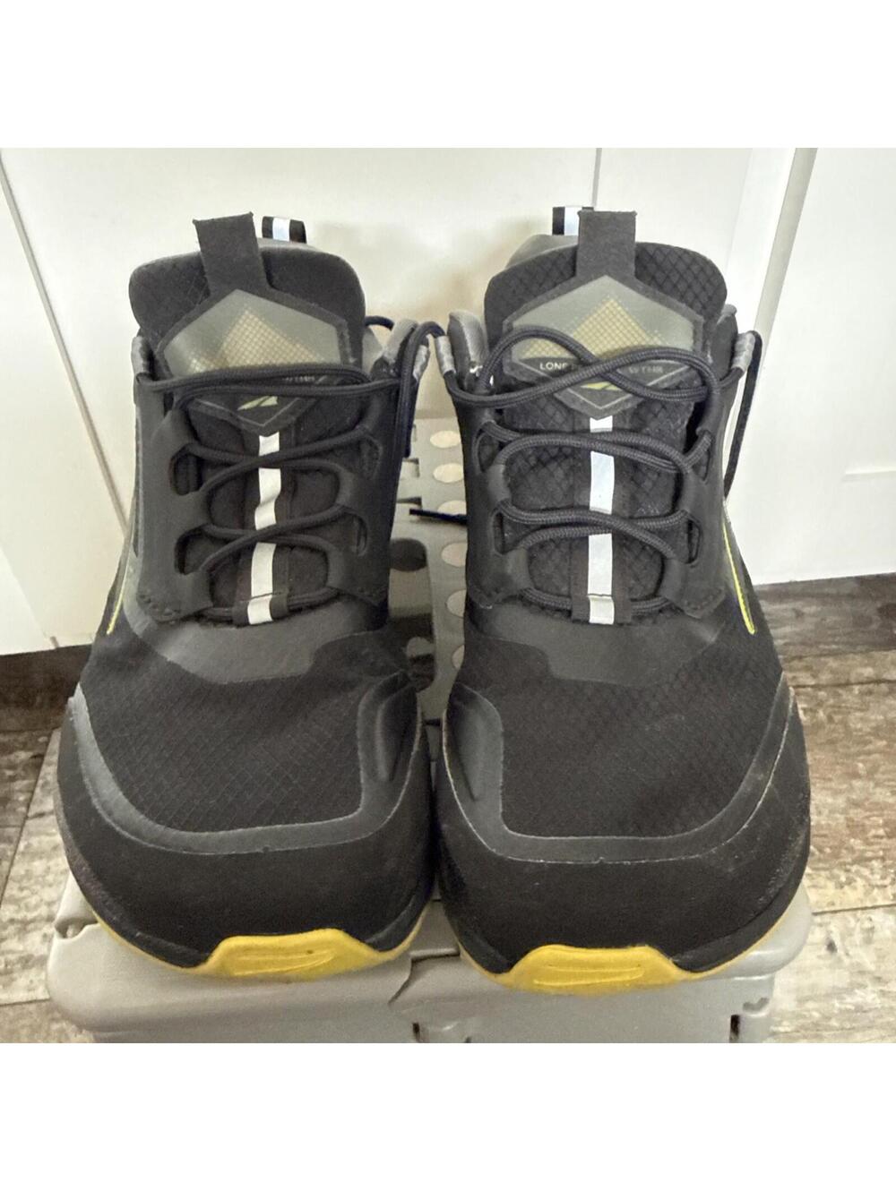Altra Shoes Mens Size 8 Black Yellow Lone Peak All  WTHR Trail Running Hiking - Picture 10 of 14